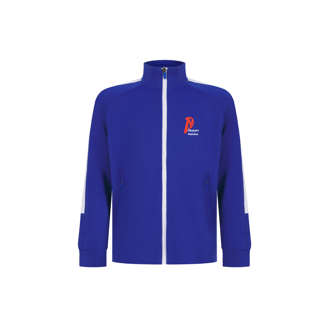 Kids Tracksuit Zip up Top Blue/white