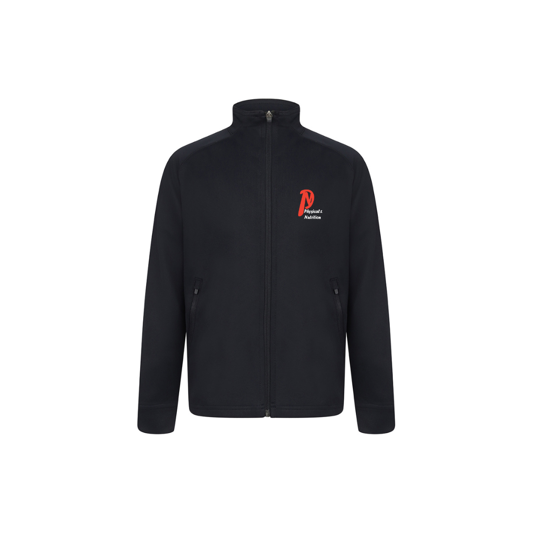 Kids Tracksuit Zip up Top Black/black