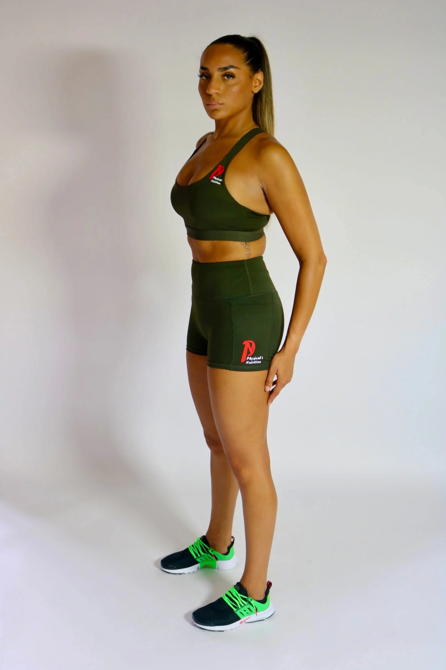 Bra & Shorts set (Khaki) image 1