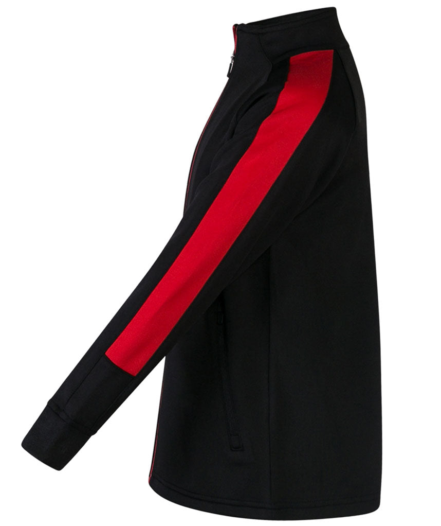 Kids Tracksuit Zip up Top Black/red