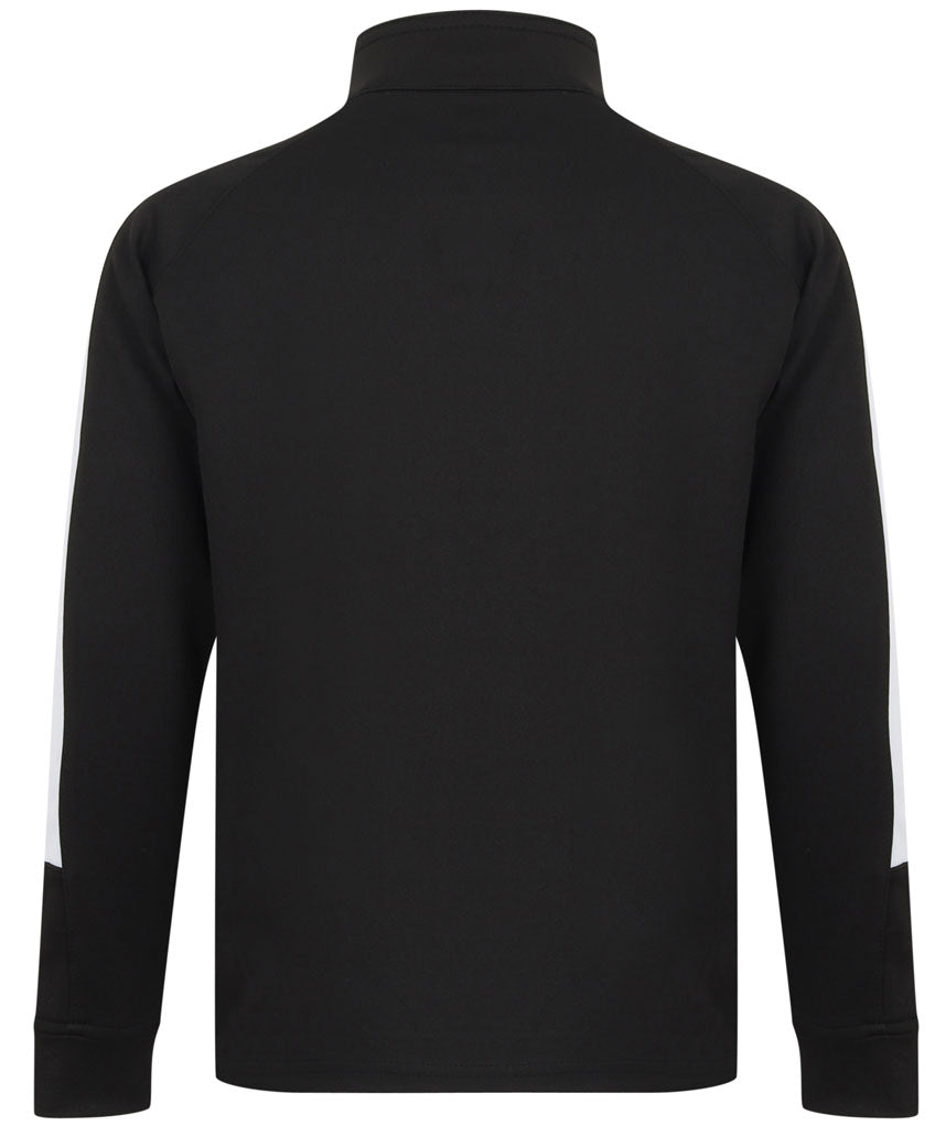 Kids Tracksuit Zip up Top Black/white