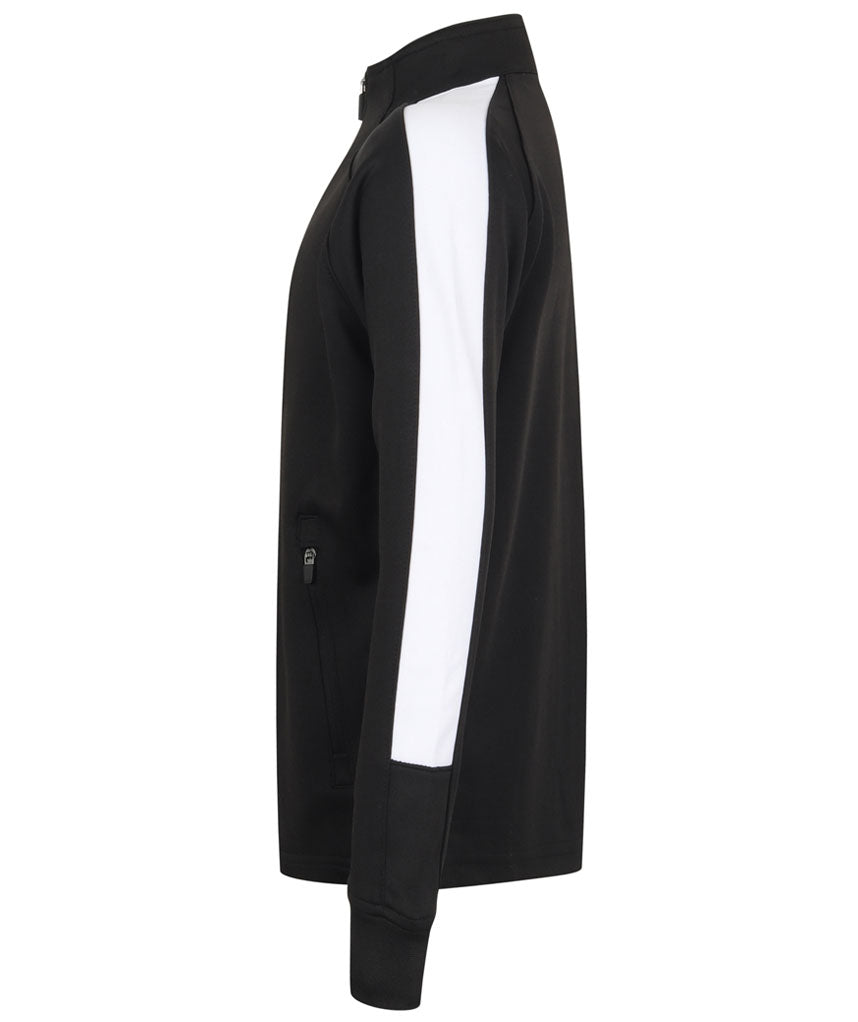 Kids Tracksuit Zip up Top Black/white