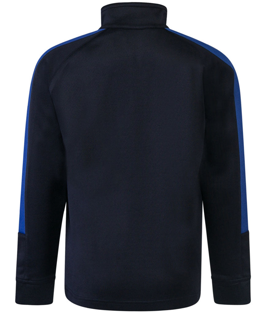 Kids Tracksuit Zip up Top Black/blue