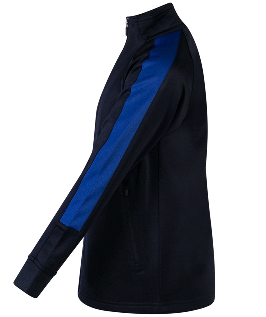 Kids Tracksuit Zip up Top Black/blue