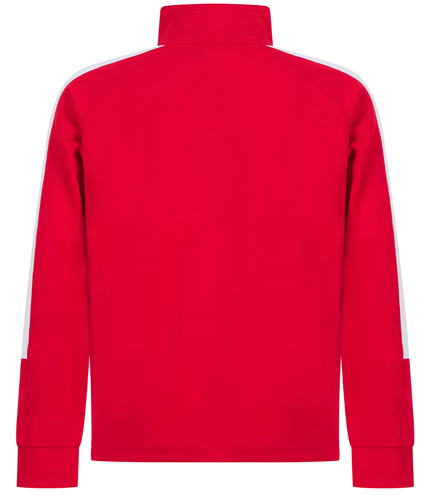 Kids Tracksuit Zip up Top Red/white