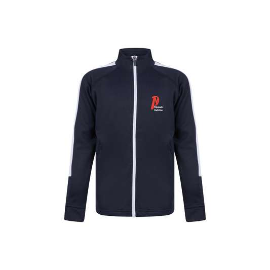 Kids Tracksuit Zip up Top Black/white