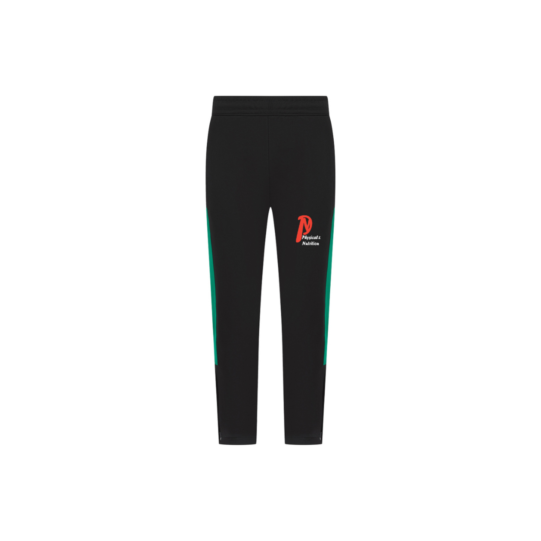 Kids Tracksuit Bottoms Black/green