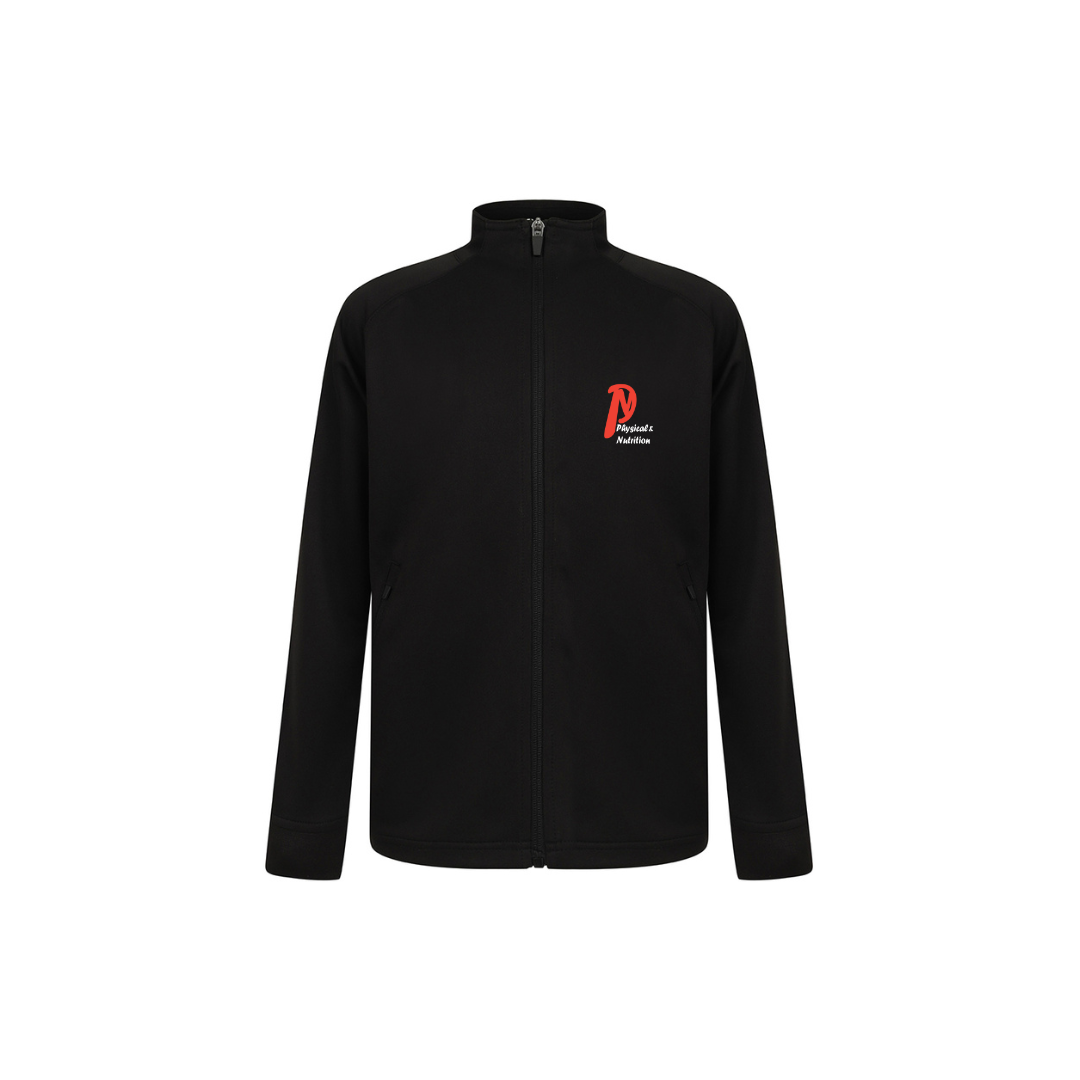Kids Tracksuit Zip up Top Black/black