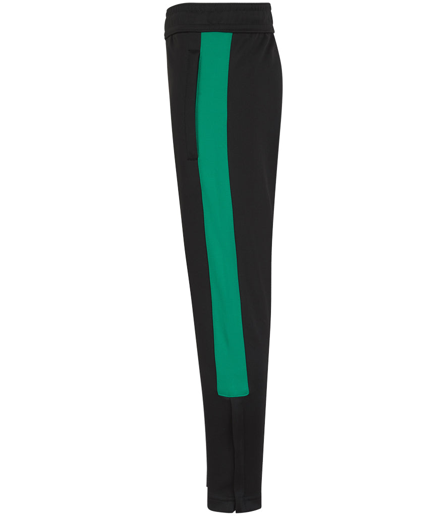Kids Tracksuit Bottoms Black/green
