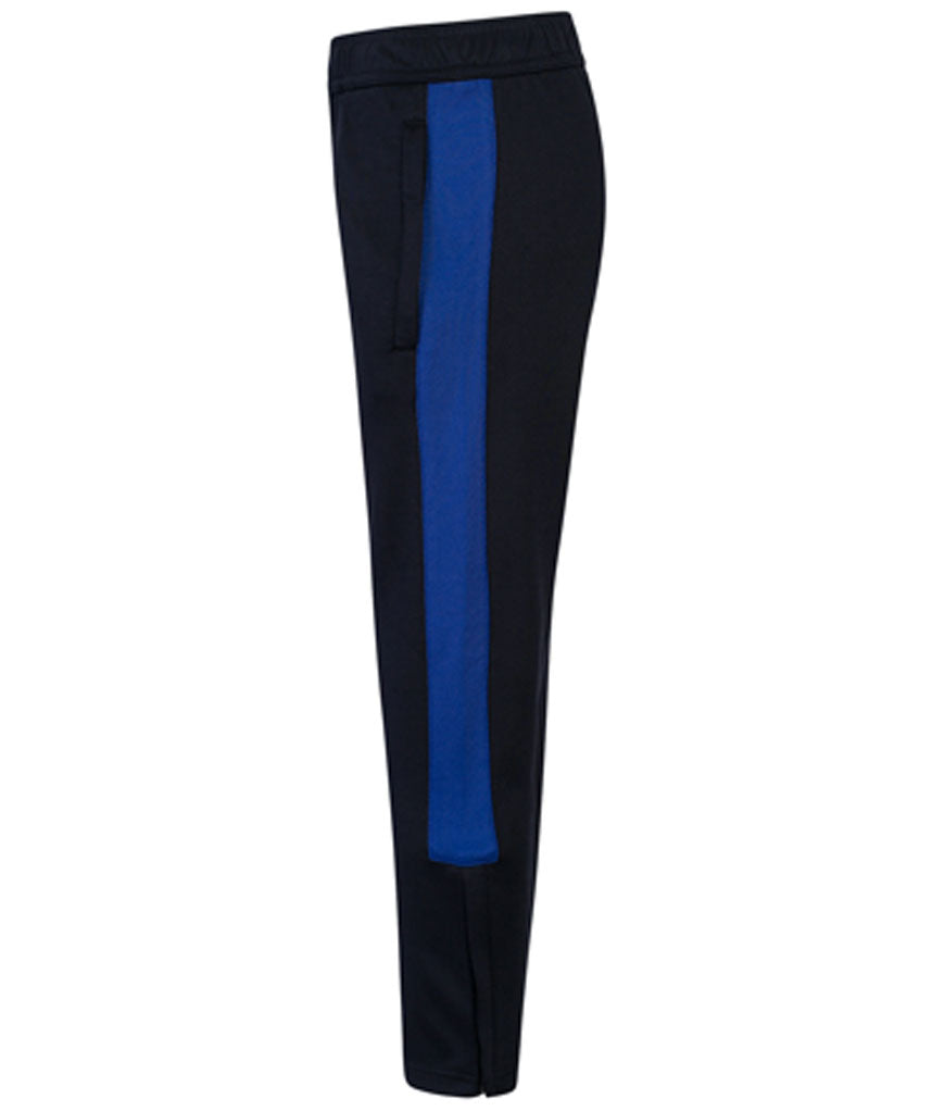 Kids Tracksuit Bottoms Black/blue